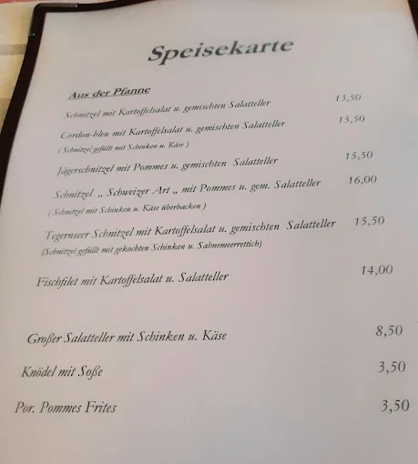 Gasthaus Kellermann Inh. Johann Kellermann  menu 1